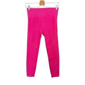 NWT JoyLab Ribbed 7/8 Length Leggings Hot Pink Size M Athleisure Workout